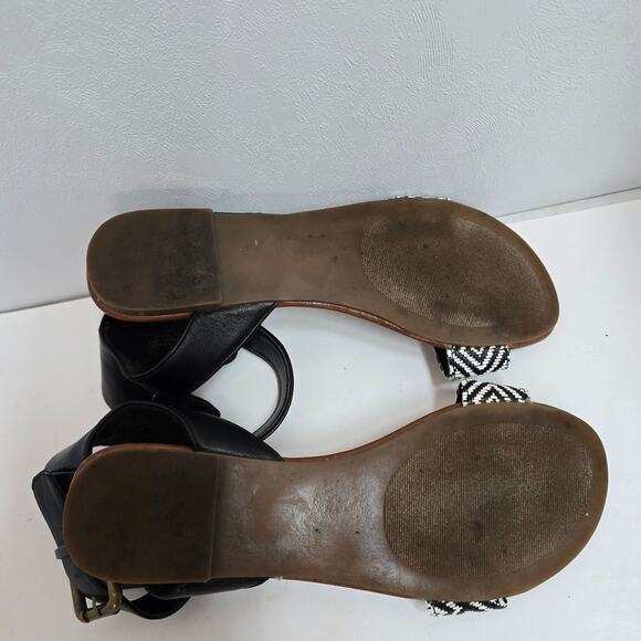 Mudd Women's Sandals Aztec Print Kourtney Black Ankle Strap Size 7.5 Med - Picture 5 of 5